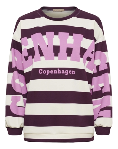 Marta du Chateau - MdcNerina Sweatshirt - Bordeaux/ Pink
